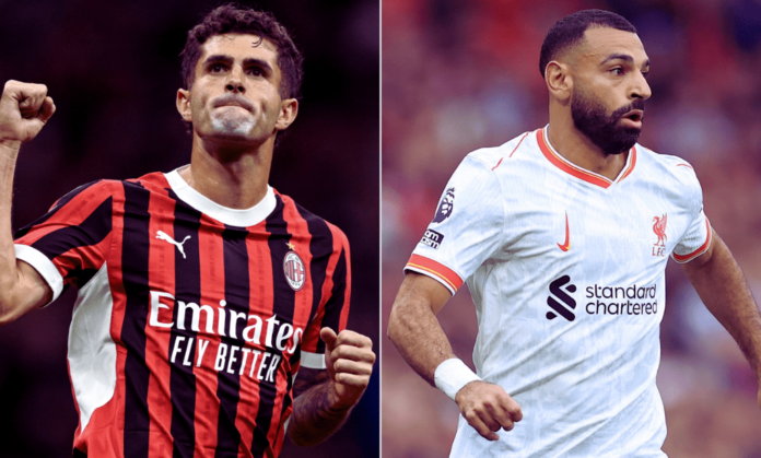 ac milan vs liverpool f.c. lineups