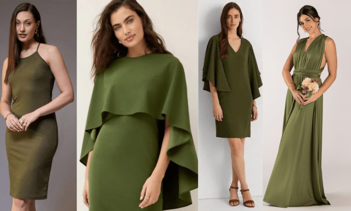 olive green dress